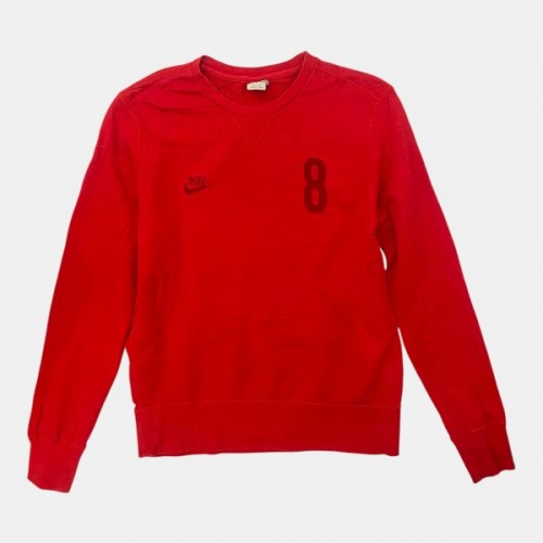 Nike Ανδρικό Κόκκινο Φούτερ Crewneck No. 8 | Pre Owned